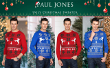 Mens Stylish Long Sleeve Ugly Snowflakes Christmas Pullover