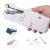 Mini Handheld Sewing Machine with Soft Tape Measure,Stitch Machine Portable Fabric Curtains Cordless Electric Stitch Household Tool for Fabric, Clothing, Home Travel Use (Battery Not Included)