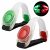 N NEWKOIN Running LED Armband Runner Light Sport Reflective Band Jogging Light Jogging Light Safety and Perfect for Evening Outdoor Sports (red+green).