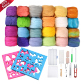 Needle Felting Starter Kit24 Colours