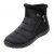 Ni_ka Womens Snow Boots Winter Waterproof Ankle Boots Ladies Flat Slip On Snowshoe Boots Comfy Fur Lined Warm Ankle Booties Fashion High Top Side Zipper Casual Shoes Outdoor Anti-Slip Walking Boots.