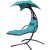 Outdoors Hanging Hammock Chair Indoors Lounger Swinging Rocking Chair Swing with Removable Canopy Cushion