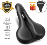 OUTERDO bicycle saddle, padded memory foam bicycle saddle