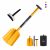 Overmont Snow shovel Ice Scraper Lightweight Aluminum Sport Utility Shovel Portable Collapsible Mud for Car, Camping, Garden