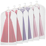 Pack of 6 PEVA Dress Bags Covers