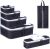 Packing Cubes, Autmor 6-Piece Suitcase Organisers for Holiday Baggage, Backpacking, Air Travel, Laundry & Home Storage – Black