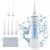 Portable Water Flosser Dental Oral Irrigator Rechargeable Cordless Dental Teeth Cleaner with 4 Modes 6 Jet Nozzles -USB Rechargeable for Home Travel