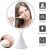 Round LED Makeup Mirror 30 LED Lighted Vanity Mirror With Light Dimmable Brightness Touch Screen Cosmetic Tabletop Mirror 1X/5X Magnification Mirror Dual Power Supply Countertop Mirror Women Gift