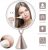 Round LED Makeup Mirror 30 LED Lighted Vanity Mirror With Light Dimmable Brightness Touch Screen Cosmetic Tabletop Mirror 1X/5X Magnification Mirror Dual Power Supply Countertop Mirror Women Gift.