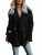 RUNYA Women’s Casual Open Front Faux Fleece Coat Oversized Teddy Jacket Cardigan Warm Winter