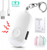 Self Protection Tools Rechargeable Emergency Alarm Safesound Personal Siren1-Pack – 130dB Self Defense Alarm Keychain