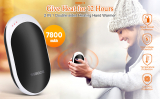 SGODDE Rechargeable Hand Warmer, 7800mAh Electric Portable Pocket Hand Power Bank