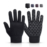 SHOLOV Thermal Gloves, Winter Women Gloves Touch Screen Gloves with Anti-slip Design Outdoor Cycling For Driving Running Camping Hiking