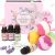 Skymore Essential Oil with Bath Bombs Christmas Gift Set, Aromatherapy Oils for Diffuser, Bath Bubble, Moisturizing&Relaxation, Series of Like-Love-Marriage-Family, 4×10 ml + 4x 100g