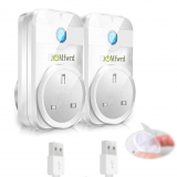 Smart Plug 2 Pack with USB WiFi Socket Remote App Control WiFi Outlet Max Load 2400W Smart Plugs with Timer Energy Saving Voice Control with Alexa & Google Assistant IFTTT Supported No Hub Required.