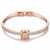 Spiritual Guidance Crystal Rose Gold Plated Ladies Bangle