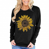 Sunflower print sweatshirt T-shirt