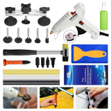 Super PDR 23 PCS Car Repair Kit Paintless Dent Repair Brige Puller Tools PDR Kits Glue Gun Sticks Hammer.