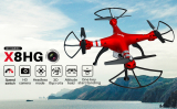 Syma X8HG Remote Controlled RC Quadrocopter Drone with 8MP HD Camera Headless Height Hold Red.