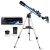 TELMU Telescope 60mm Aperture & 700mm Focal Length Refractor Telescope Kids and Astronomy Beginners, Travel Scope with Super lightweight Tripod, Finder Scope, and Phone Adapter.