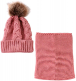 Toddler Kids Knitted Beanie Hat & Neck Warmer Scarf Set