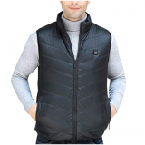 Topassion Men and Women Sleeveless Heated Vest with Wool Outdoor Winter Loose Vest USB Charging Heated Vest