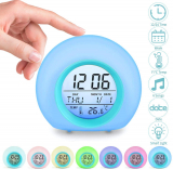 Wake Up Digital Clock 7 Colors Changing Night Light