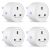 WiFi Smart Plug Outlet Compatible with Alexa, Google Home and IFTTT, SLITINTO Wireless Mini Smart Socket with Energy Monitoring, Timer, Remote Control from Anywhere (4 Pack).