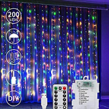 Window Curtain String Lights