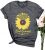 Women Accept Understand Love Sunflower T-Shirt