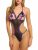 Women Bow Teddy Lingerie Halter One Piece Lace Bodysuit Babydoll