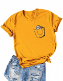 Women Pocket Sloth T-Shirt