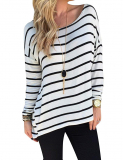 Women Striped Long Sleeve T Shirt