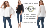 Womens Chiffon Blouse Tops