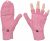 Women’s Winter Gloves Warm Wool Knitted Convertible Fingerless Mittens