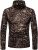 XingYue Direct Sexy Mens Undershirts Leopard Print Long Sleeve High Collar Slim Male Undershirt Bottoming Shirt Men Wear.