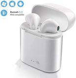 Yuefei Bluetooth headset, Bluetooth headset with HD microphone and charging box, compatible with the wireless in-ear noise reduction brand of most smartphones.