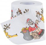 YUJIANCH Christmas Toilet Paper Funny Christmas Supplies Home Decoration Santa Claus Xmas Decor Tissue Bath Roll Paper (A)