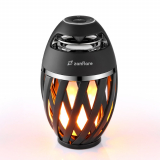 Zanflare Bedside Lamp Bluetooth Speaker, Portable Table Lamp Atmosphere Lights Wireless Speaker, 96 LED Flame Effect Lamp with Superior Bass and Sound, USB Rechargeable, IP65 Waterproof