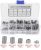 Zyyini Thread Repair Insert, 100pcs M6 Stainless Steel Coiled Wire Helical Screw Thread Inserts Set